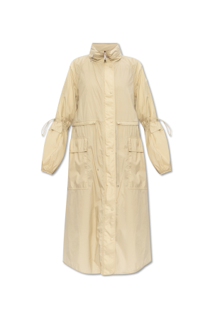 【関税/送料無料】MONCLER*新作*Logo Printed Drawstring Hoodie Moncler: White Drawstring Hoodie | SSENSE